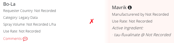 Example Legacy result 1